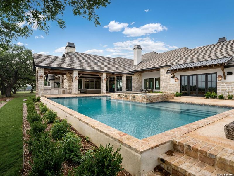 Exterior details and patio area of a home in , Boerne (Image 28).