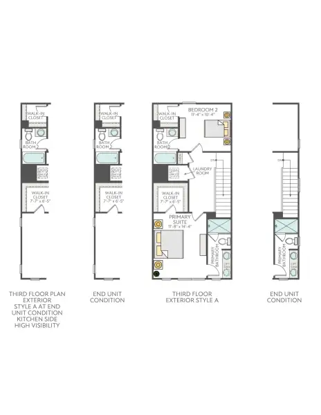 2D floor plan layout of this home in Context at Oakhurst, Charlotte, NC (Image 4).