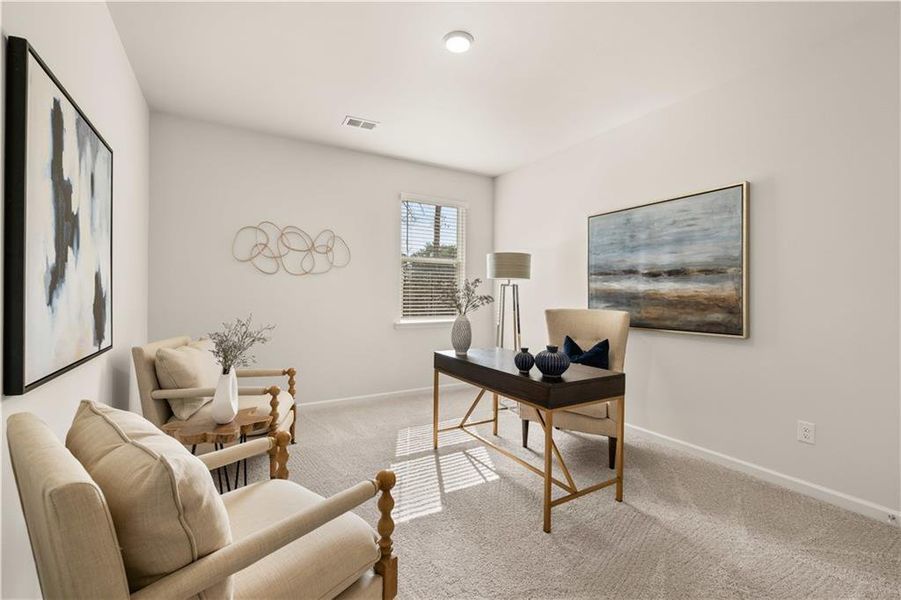 Furnished interior view inside a new home in Alcovy Village, Lawrenceville (Image 5).