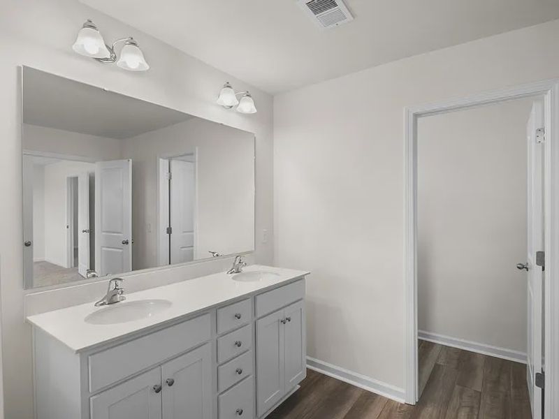Furnished interior view inside a new home in Providence Station at Trolley Run, Aiken (Image 5).