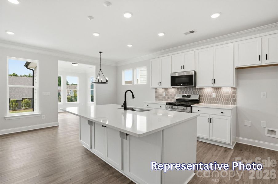 Furnished interior view inside a new home in Enclave at Riverdale, Huntersville (Image 6).