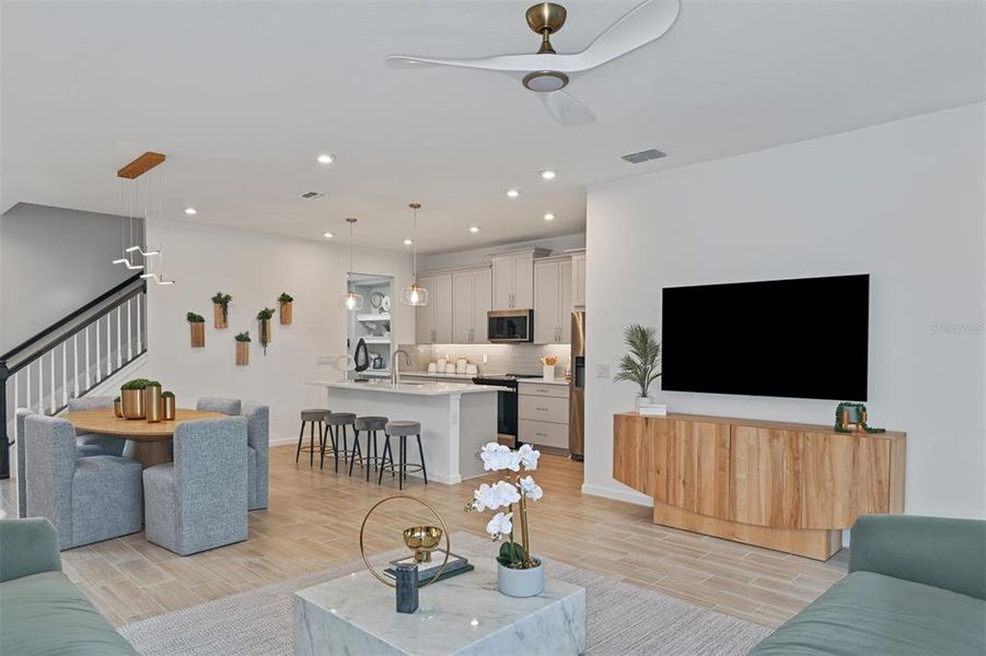 Furnished interior view inside a new home in Bloomingdale Townes, Brandon (Image 20).