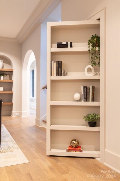 Hidden Door /Bookcase -storage room under the stairs