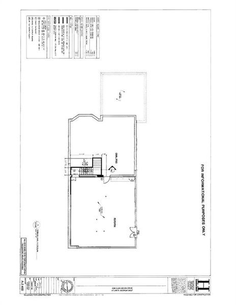 2D floor plan layout of this home in , Atlanta, GA (Image 7).