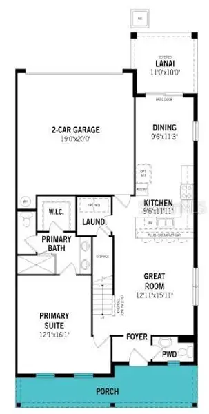 2D floor plan layout of this home in Rainwood, Groveland, FL (Image 4). 2D floor plan layout of this home in Rainwood, Groveland, FL (Image 4).