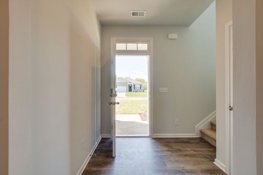 Representative unfurnished interior of a home built from the BELFORT by D.R. Horton in Woodbridge Glen Single Family, Lebanon (Image 10).