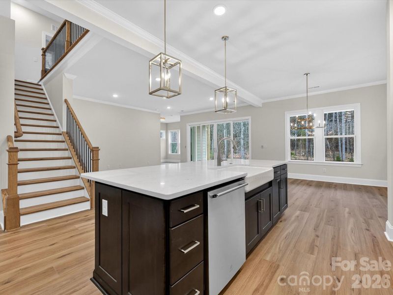 Furnished interior view inside a new home in North Creek Village, Huntersville (Image 8).