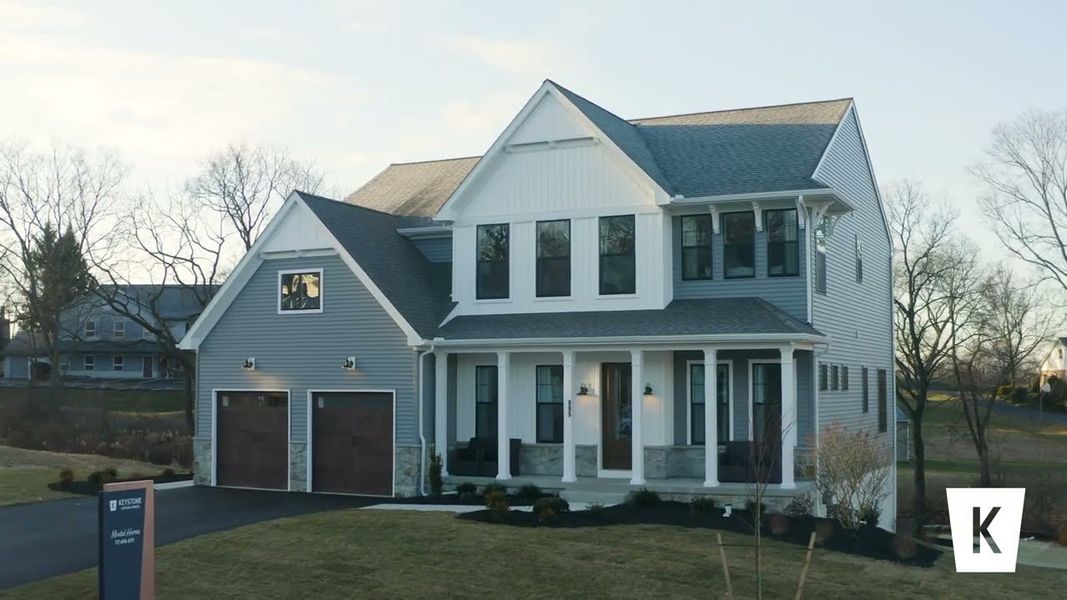 Representative exterior photo of a completed home built from the Magnolia by Keystone Custom Homes in Lakestone Cove, Belmont, NC (Image 19).