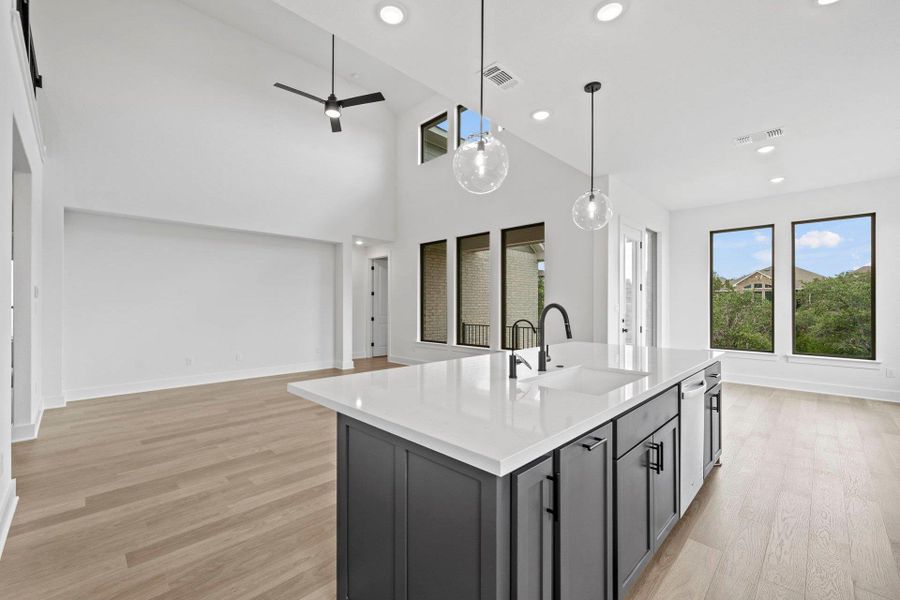 Open concept floorplan