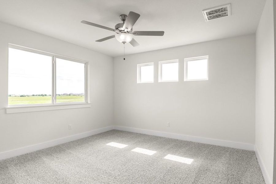 Spacious, unfurnished interior of a new home in Saddle Creek Twinhomes, Georgetown (Image 43). Spacious, unfurnished interior of a new home in Saddle Creek Twinhomes, Georgetown (Image 43).