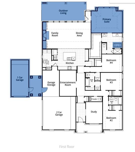 2D floor plan layout of this home in Canyon Creek Estates, Sherman, TX (Image 3). 2D floor plan layout of this home in Canyon Creek Estates, Sherman, TX (Image 3).