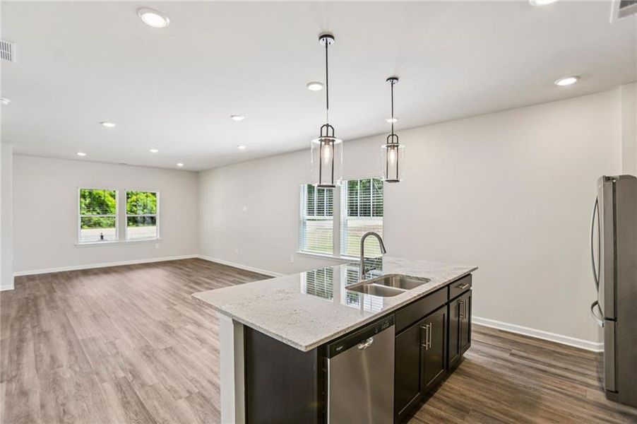 Furnished interior view inside a new home in Avalon - Vista Series, Conyers (Image 15).