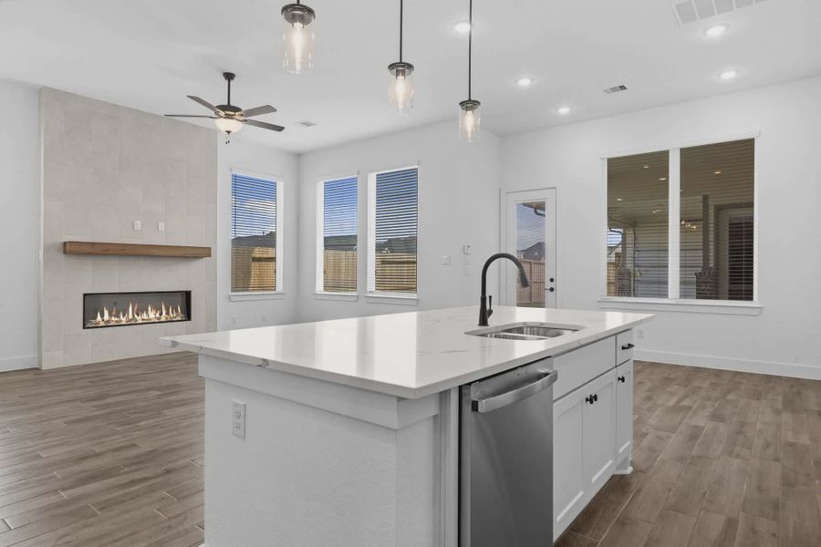 Representative furnished interior of a home built from the Sorenstam by Chesmar Homes in Riceland Alley Loads, Mont Belvieu (Image 15).