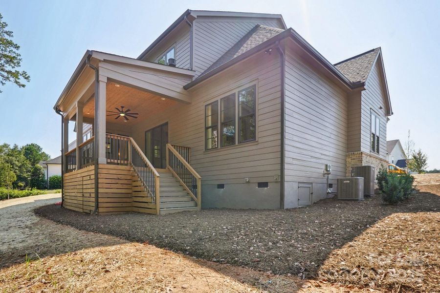 Exterior details and patio area of a home in , Huntersville (Image 28).