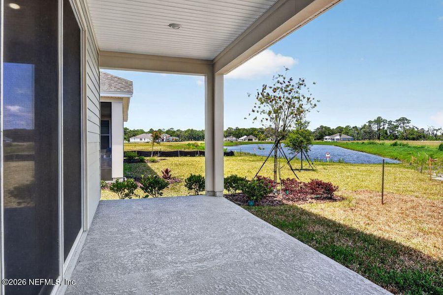 Exterior details and patio area of a home in Colbert Landings, Palm Coast (Image 20).