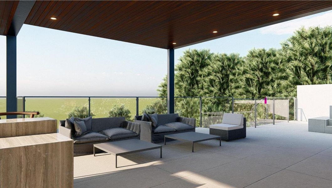 Second Floor Balcony