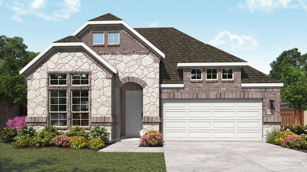 Modern single family home design with unique architectural style.