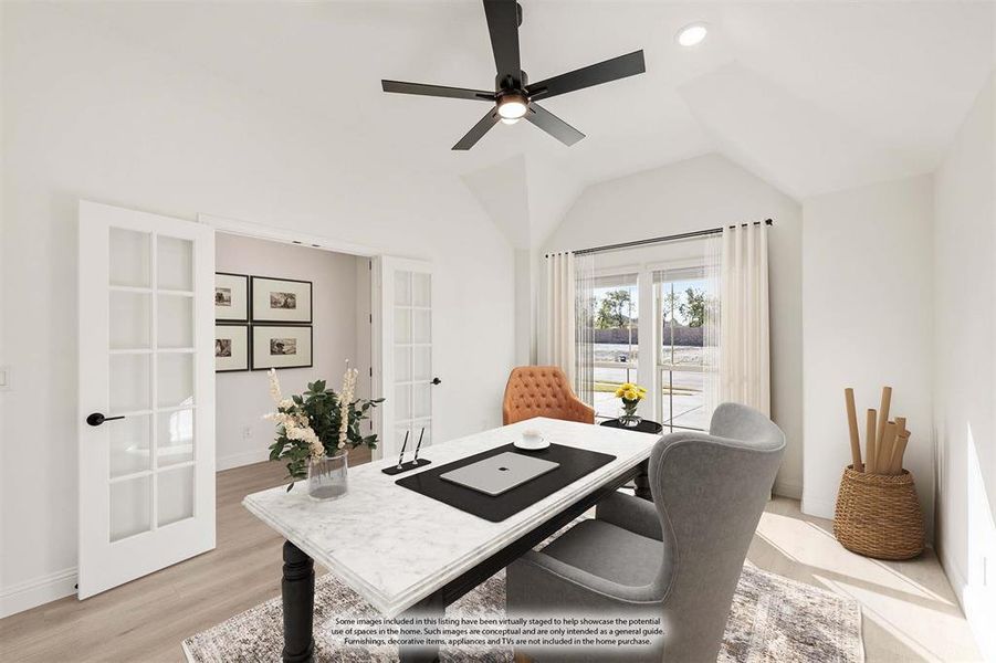 Furnished interior view inside a new home in Meadow Vista 60-65, Anna (Image 13). Furnished interior view inside a new home in Meadow Vista 60-65, Anna (Image 13).