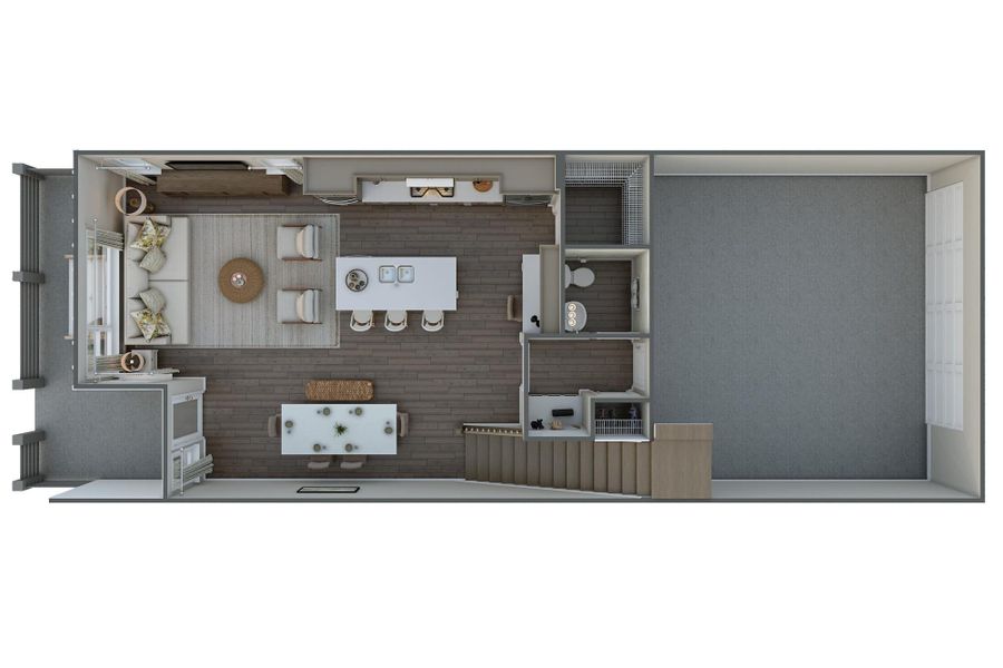 Forest Lake Plan 3 Rendering *actual finishes and structural options vary on this home