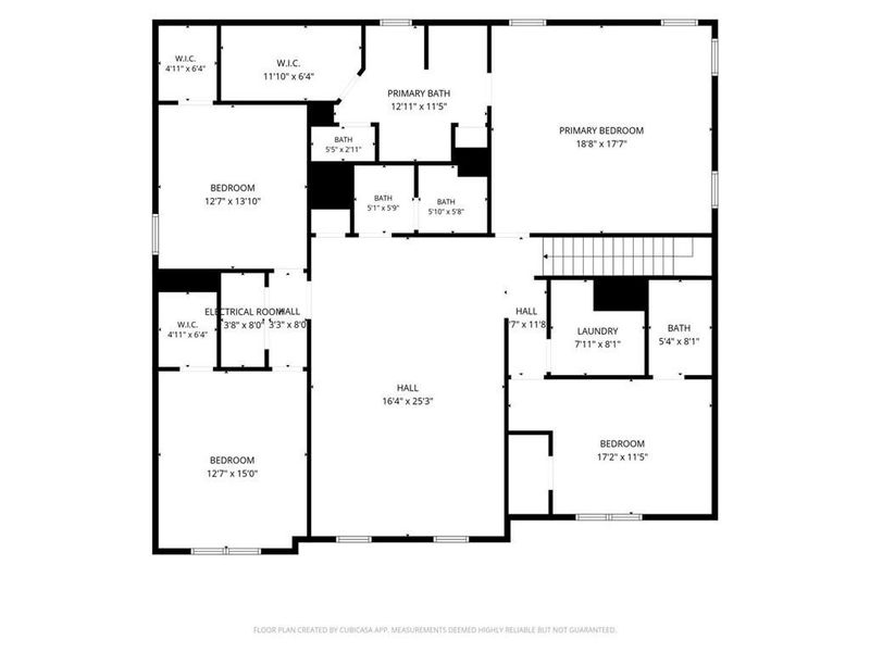 2D floor plan layout of this home in The Enclave at Flat Rock Hills, Stonecrest, GA (Image 5). 2D floor plan layout of this home in The Enclave at Flat Rock Hills, Stonecrest, GA (Image 5).