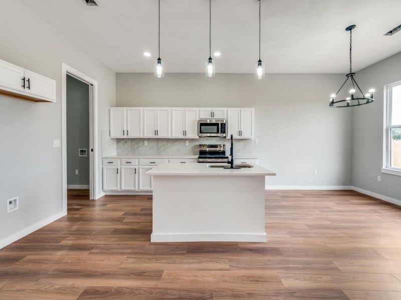 Furnished interior view inside a new home in , De Leon (Image 5). Furnished interior view inside a new home in , De Leon (Image 5).