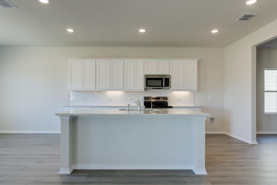 Representative furnished interior of a home built from the Placid by Ashton Woods in Meadows at Hennersby Hollow 40's, San Antonio (Image 5).
