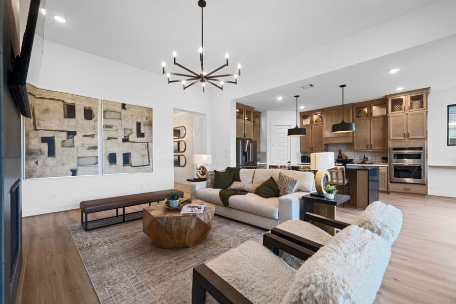 Representative furnished interior of a home built from the Riverwalk by HistoryMaker Homes in Attwater 65s - Signature, Waller (Image 9). Representative furnished interior of a home built from the Riverwalk by HistoryMaker Homes in Attwater 65s - Signature, Waller (Image 9).