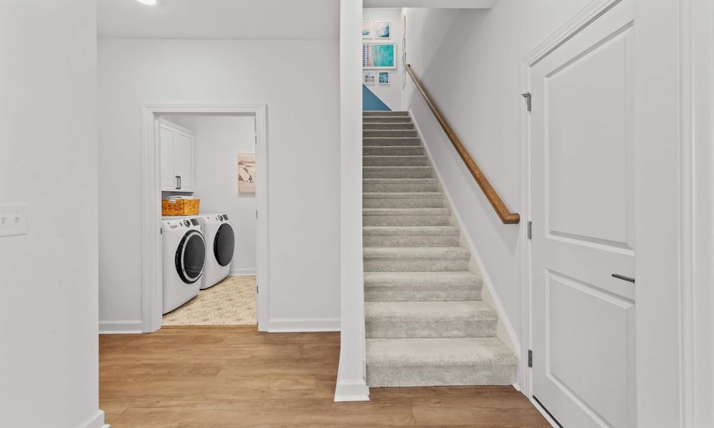 Representative unfurnished interior of a home built from the The Longboard by Chesapeake Homes in Bridgewater - Shorehaven Village, Little River (Image 26).