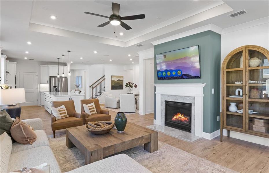 Furnished interior view inside a new home in Sun City Peachtree, Griffin (Image 13).