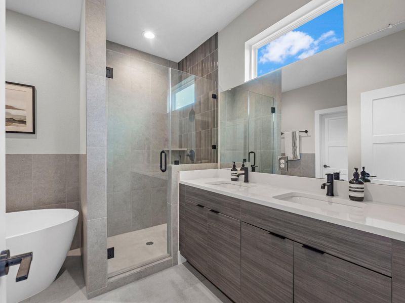 Furnished interior view inside a new home in , Houston (Image 16).