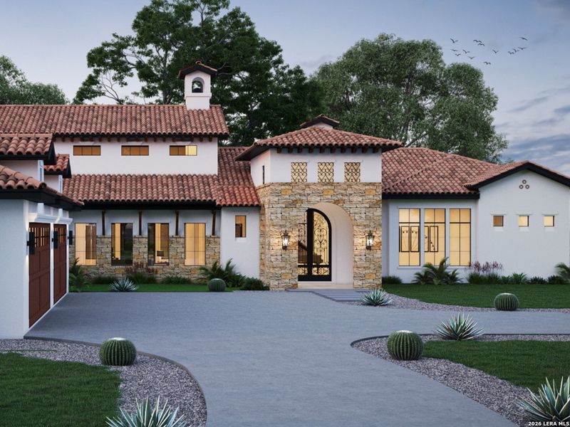 Front exterior of a new home in , San Antonio, TX, highlighting curb appeal (Image 8). Front exterior of a new home in , San Antonio, TX, highlighting curb appeal (Image 8).