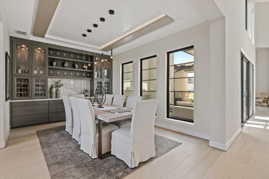 The courtyard is overlooked by the dining area. Representational image.