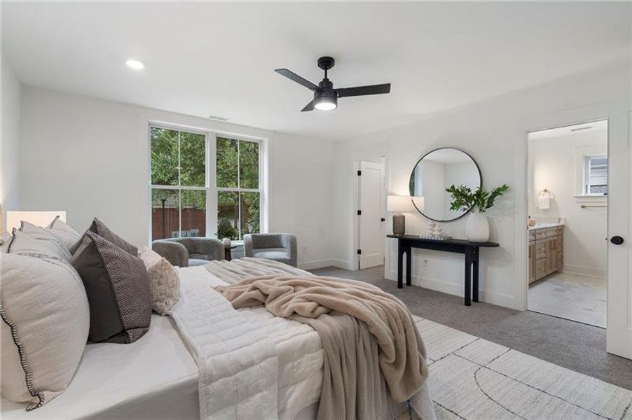 Furnished interior view inside a new home in , Atlanta (Image 39).