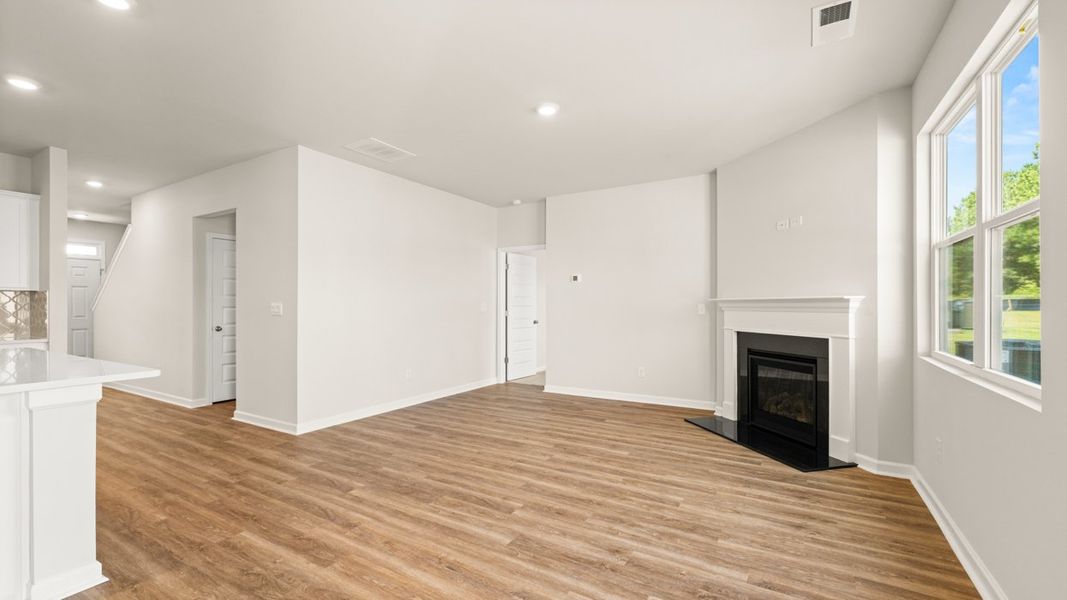 Representative unfurnished interior of a home built from the Elle by D.R. Horton in Preserve at Dove Creek, Statham (Image 15).