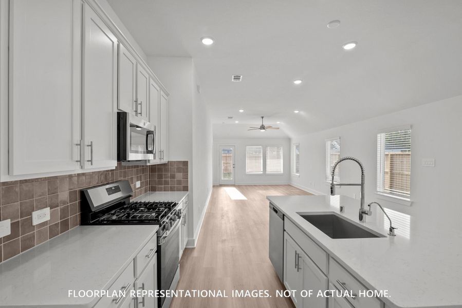 Furnished interior view inside a new home in Moran Ranch, Willis (Image 9).