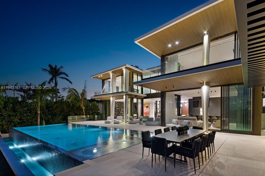 Exterior details and patio area of a home in , Miami Beach (Image 29).