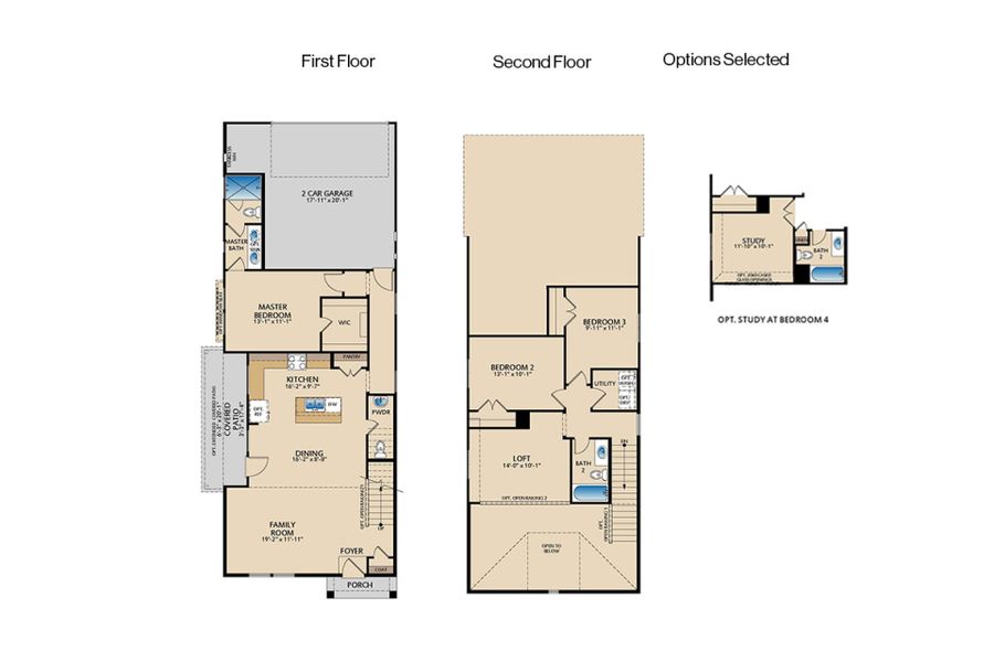 2D floor plan layout of this home in Elevon, Lavon, TX (Image 1). 2D floor plan layout of this home in Elevon, Lavon, TX (Image 1).