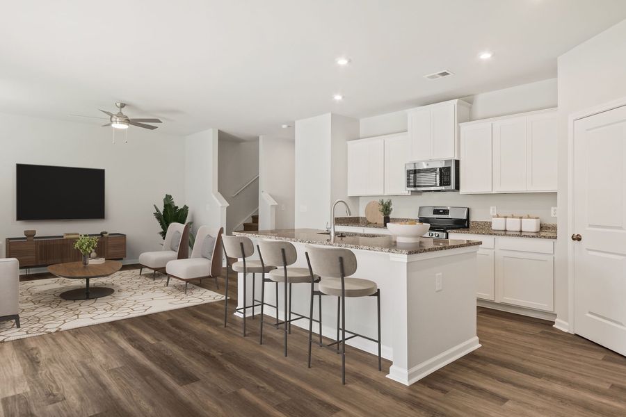 Kitchen and Family Room