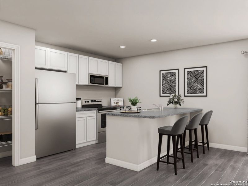 Furnished interior view inside a new home in Las Colinas, Kenedy (Image 10).