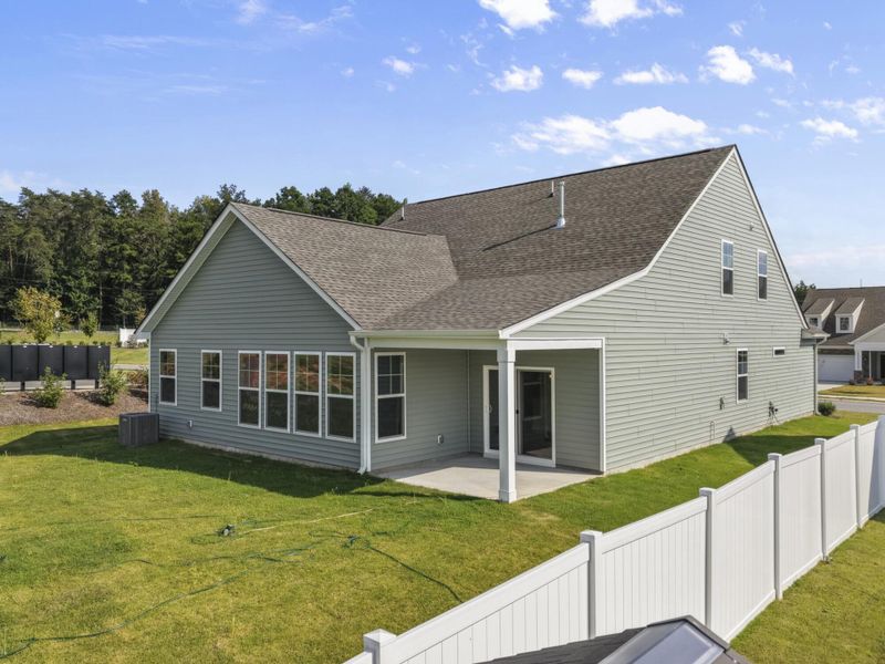 Exterior details and patio area of a home in Hopewell Garden, Winston-Salem (Image 3).