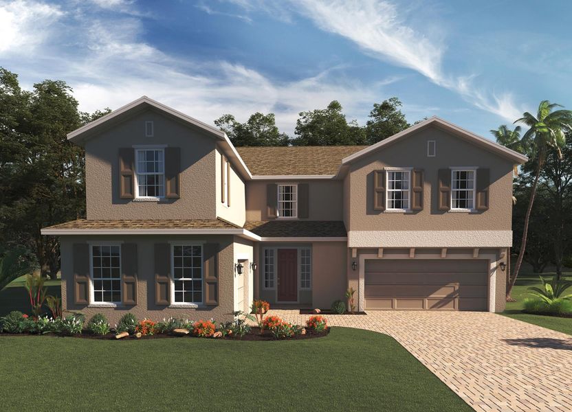 Representative exterior photo of a completed home built from the Palmer Executive by Risewell Homes in Bargrove Estates, Mount Dora, FL (Image 23).
