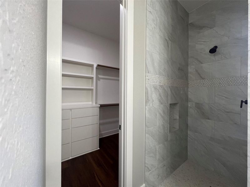 28811 Champion Oaks shower and walk in closet in primary bathroom 28811 Champion Oaks shower and walk in closet in primary bathroom