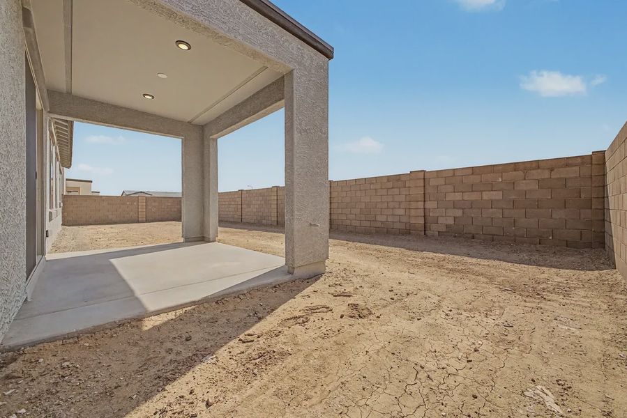 Exterior details and patio area of a home in Valencia at Granite Vista, Waddell (Image 3). Exterior details and patio area of a home in Valencia at Granite Vista, Waddell (Image 3).
