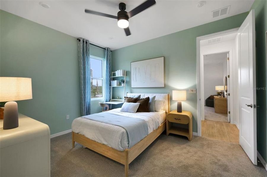 Furnished interior view inside a new home in Creekside Run at Babcock Ranch, Punta Gorda (Image 9).