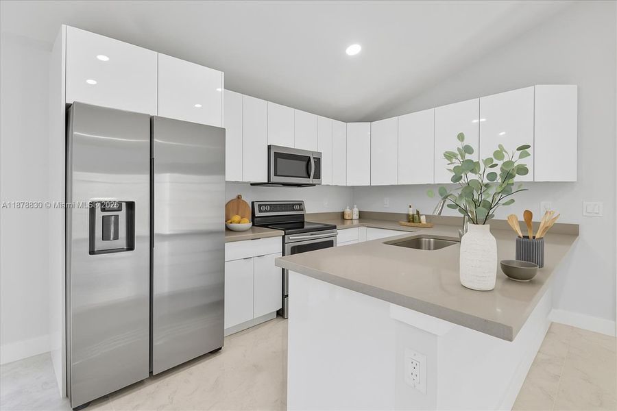 Furnished interior view inside a new home in , Lehigh Acres (Image 8).