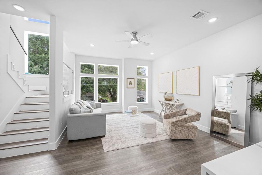Furnished interior view inside a new home in , Houston (Image 7).