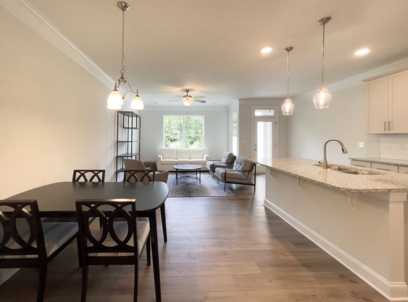Furnished interior view inside a new home in Fairview Village Townhomes, Simpsonville (Image 6).