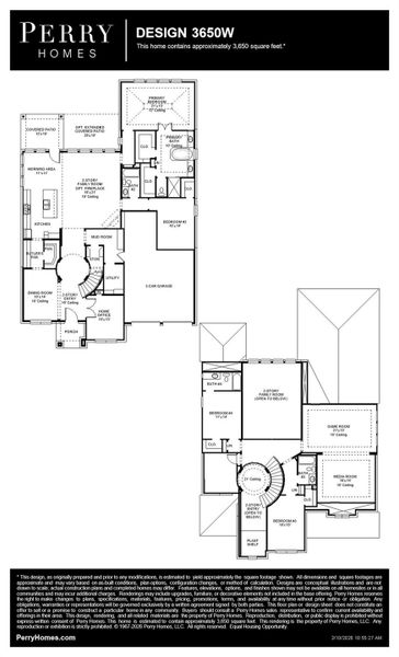 2D floor plan layout of this home in Grange, Katy, TX (Image 2).