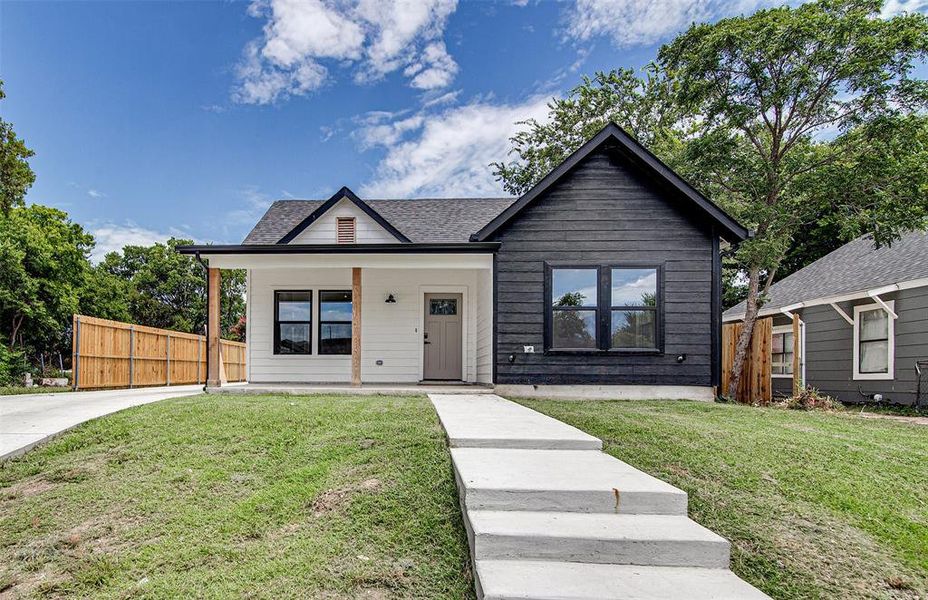 View of front of house with a porch