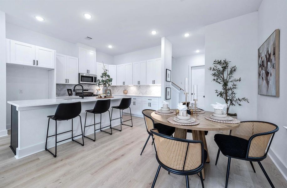 Furnished interior view inside a new home in , Houston (Image 8).